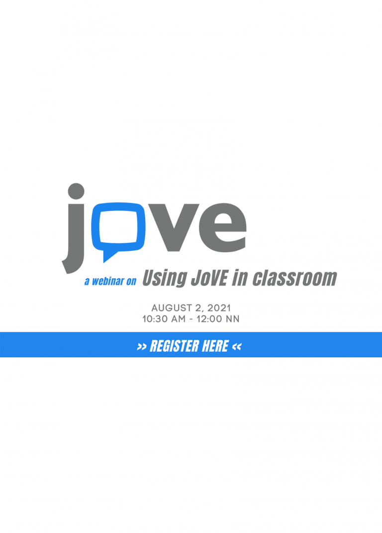 Webinar: Using Journal of Visualized Experiments (JoVE) in Classroom