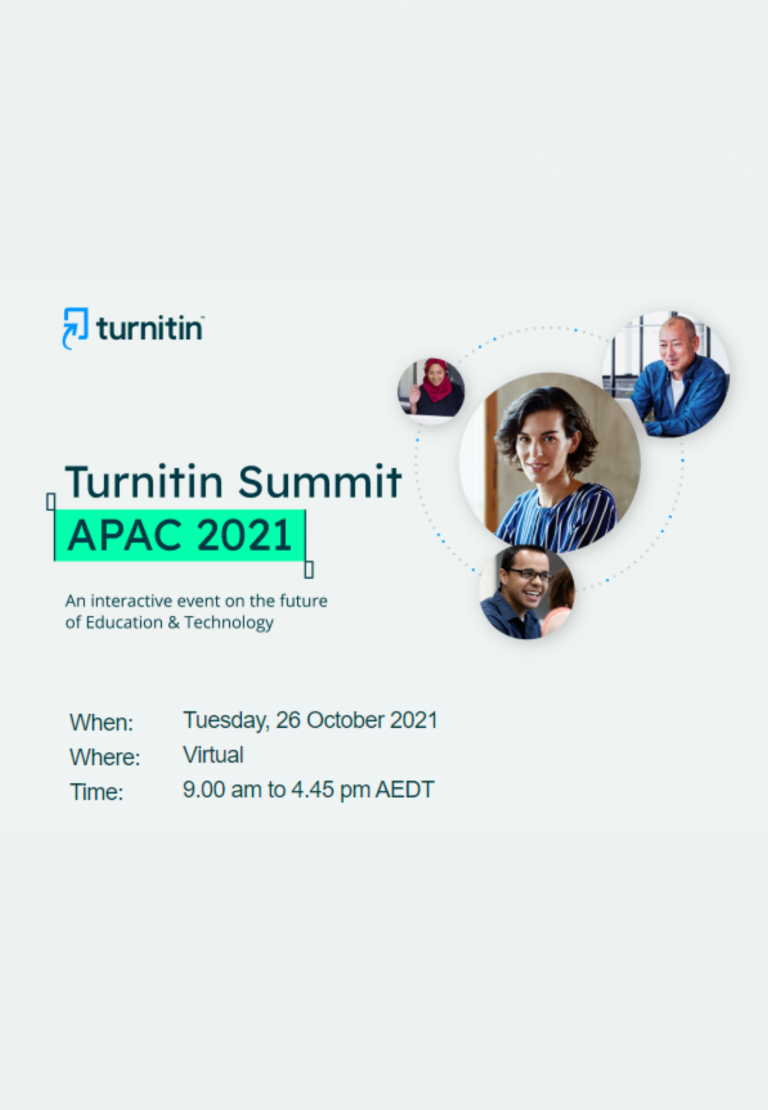 Webinar: Turnitin Summit APAC 2021