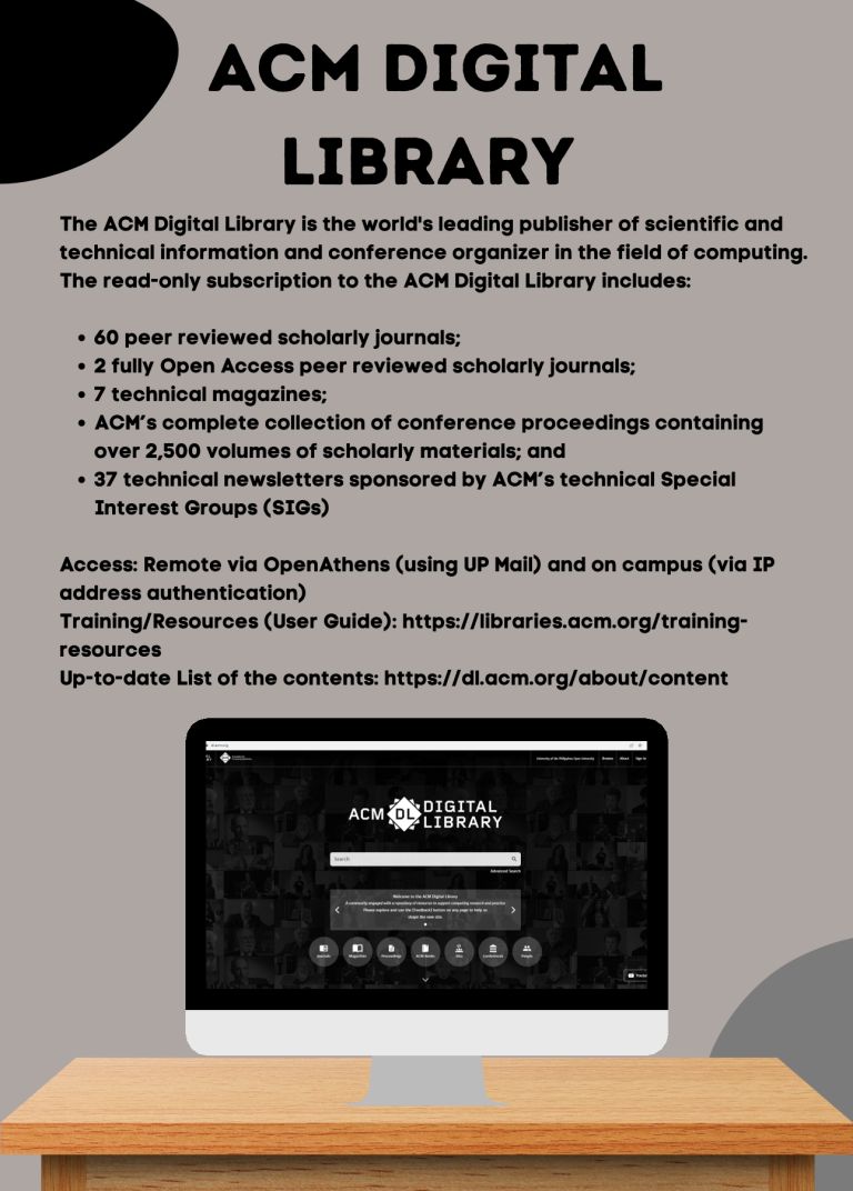 New database subscription: ACM Digital Library