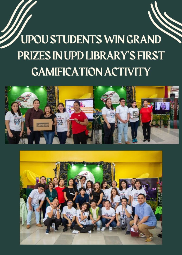 UPOU Students win Grand Prizes in UPD Library’s First Gamification Activity