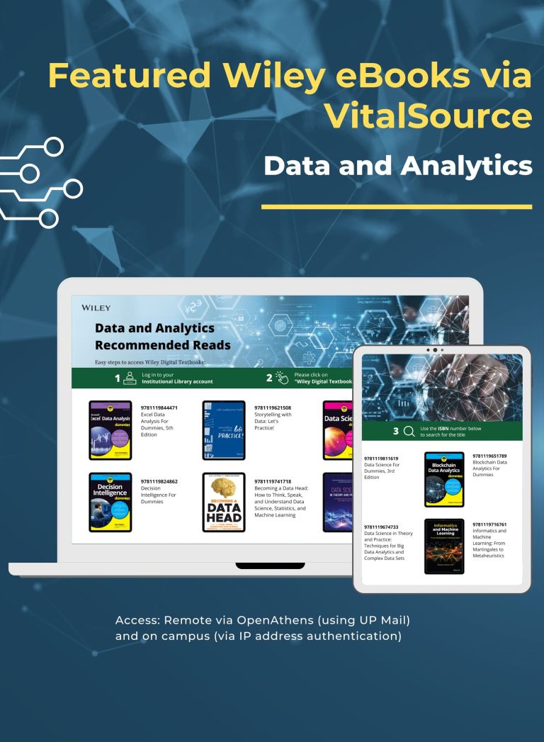 Featured Wiley eBooks via VitalSource
Data and Analytics