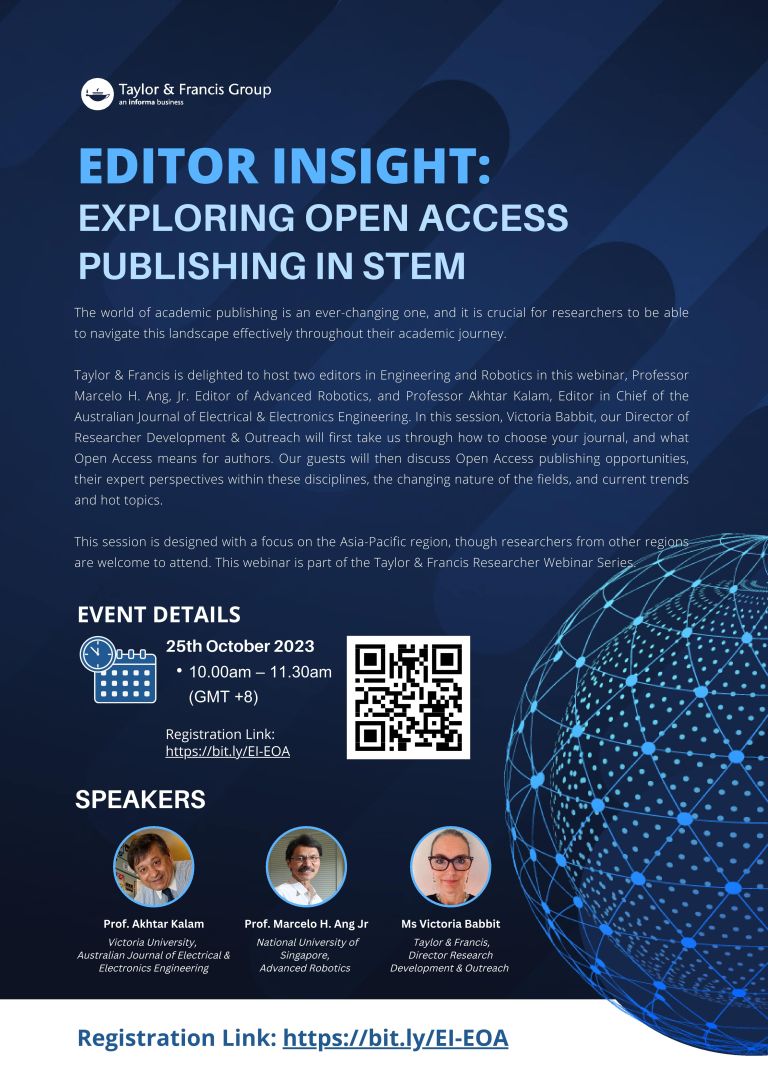 Free Webinar: Editor Insight: Exploring Open Access Publishing in STEM