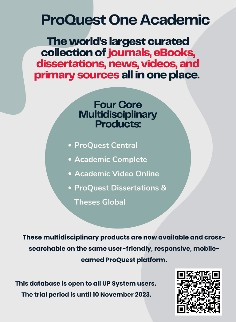 New Database on Trial: ProQuest One Academic