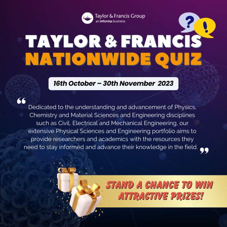 Invitation to Taylor & Francis - 2023 PSE Nationwide Quiz for Philippines